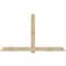 Ekena Millwork Eugene Rough Sawn Timber Gable Bracket, Douglas Fir, 96"W x 56"H x 2"D x 6"F, 14/12 Pitch GBW096X56X0206EUG00RDF - alternate 1
